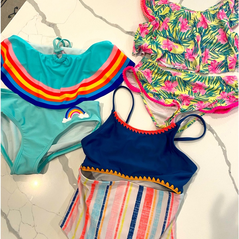 Lot of 3 girls swimsuits